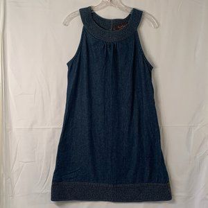 Speed Control New York  - Denim sleeveless mini dress. Size Medium.